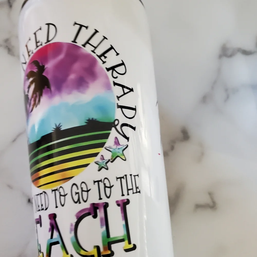 Beach Therapy 32oz Tumbler 💜sale